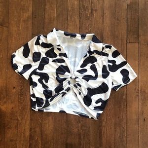 Cow Crop Top